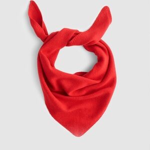 Madewell Red Triangle Scarf Bandana Wool Cashmere Blend NWT